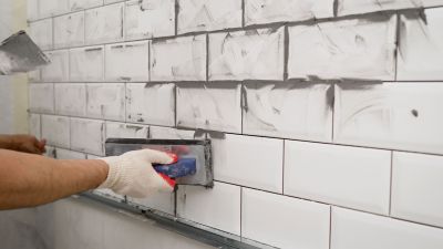 Products For Tile Grout Restorations in use
